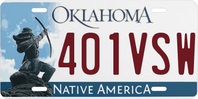 OK license plate 401VSW