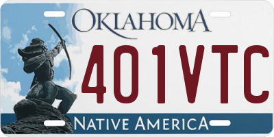 OK license plate 401VTC