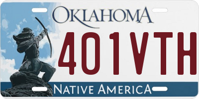 OK license plate 401VTH