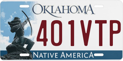 OK license plate 401VTP