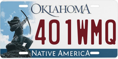 OK license plate 401WMQ