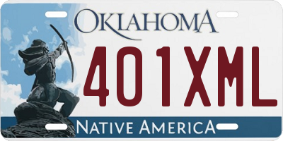 OK license plate 401XML