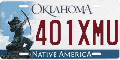 OK license plate 401XMU