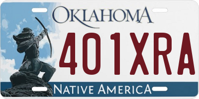 OK license plate 401XRA