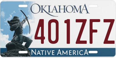OK license plate 401ZFZ