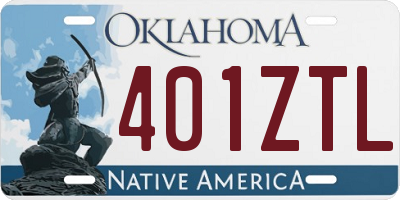 OK license plate 401ZTL