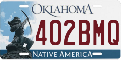 OK license plate 402BMQ