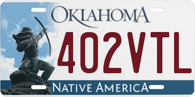 OK license plate 402VTL