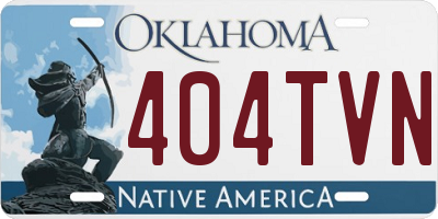OK license plate 404TVN