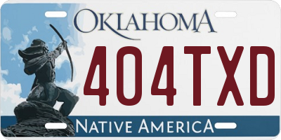 OK license plate 404TXD