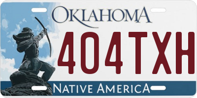 OK license plate 404TXH