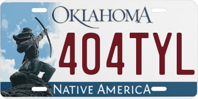 OK license plate 404TYL