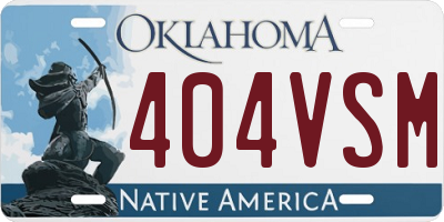 OK license plate 404VSM