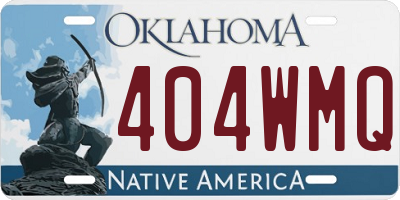 OK license plate 404WMQ