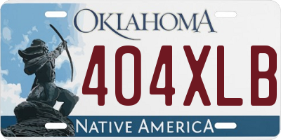 OK license plate 404XLB