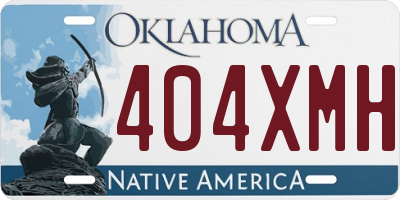 OK license plate 404XMH