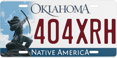 OK license plate 404XRH
