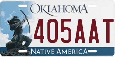 OK license plate 405AAT