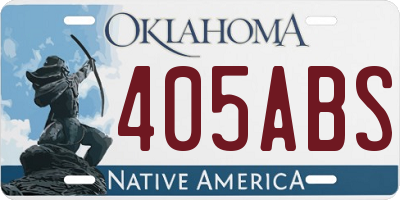 OK license plate 405ABS