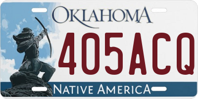OK license plate 405ACQ