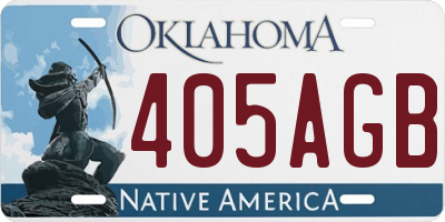 OK license plate 405AGB