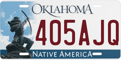 OK license plate 405AJQ