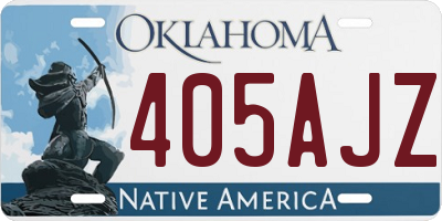 OK license plate 405AJZ