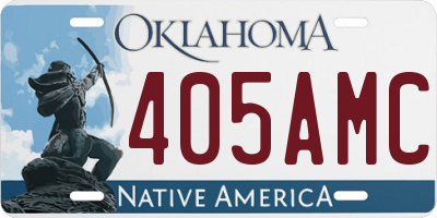 OK license plate 405AMC