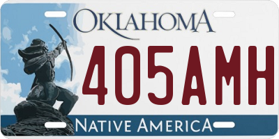 OK license plate 405AMH