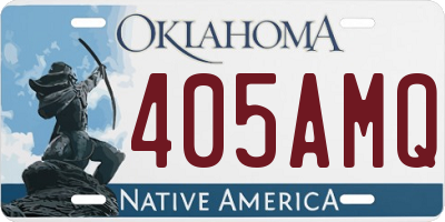 OK license plate 405AMQ