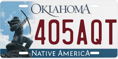 OK license plate 405AQT