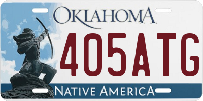 OK license plate 405ATG