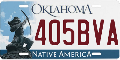 OK license plate 405BVA