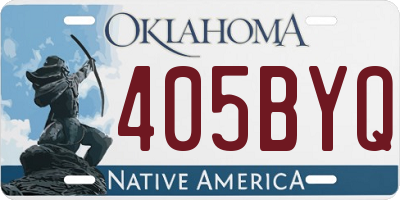 OK license plate 405BYQ