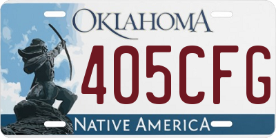 OK license plate 405CFG