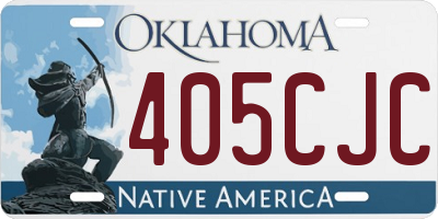 OK license plate 405CJC