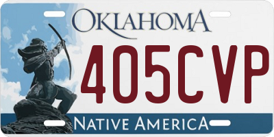 OK license plate 405CVP