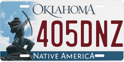 OK license plate 405DNZ