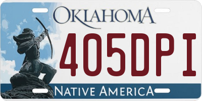 OK license plate 405DPI