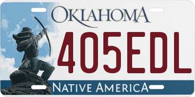OK license plate 405EDL