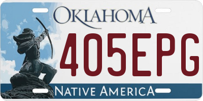 OK license plate 405EPG
