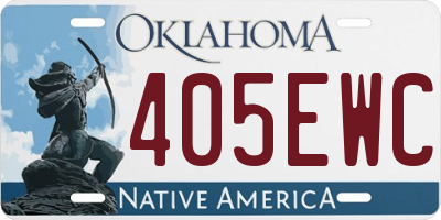OK license plate 405EWC