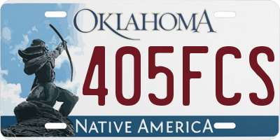 OK license plate 405FCS