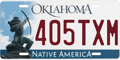 OK license plate 405TXM