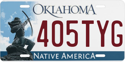 OK license plate 405TYG