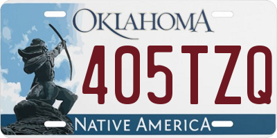OK license plate 405TZQ