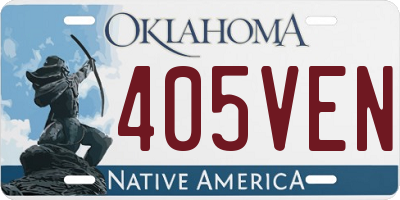 OK license plate 405VEN