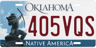 OK license plate 405VQS