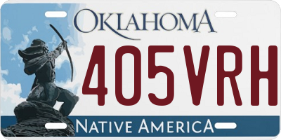 OK license plate 405VRH