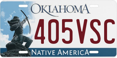 OK license plate 405VSC